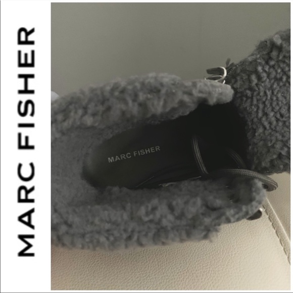 BRAND NEW Marc Fisher genuine suede booties gray - Picture 7 of 7